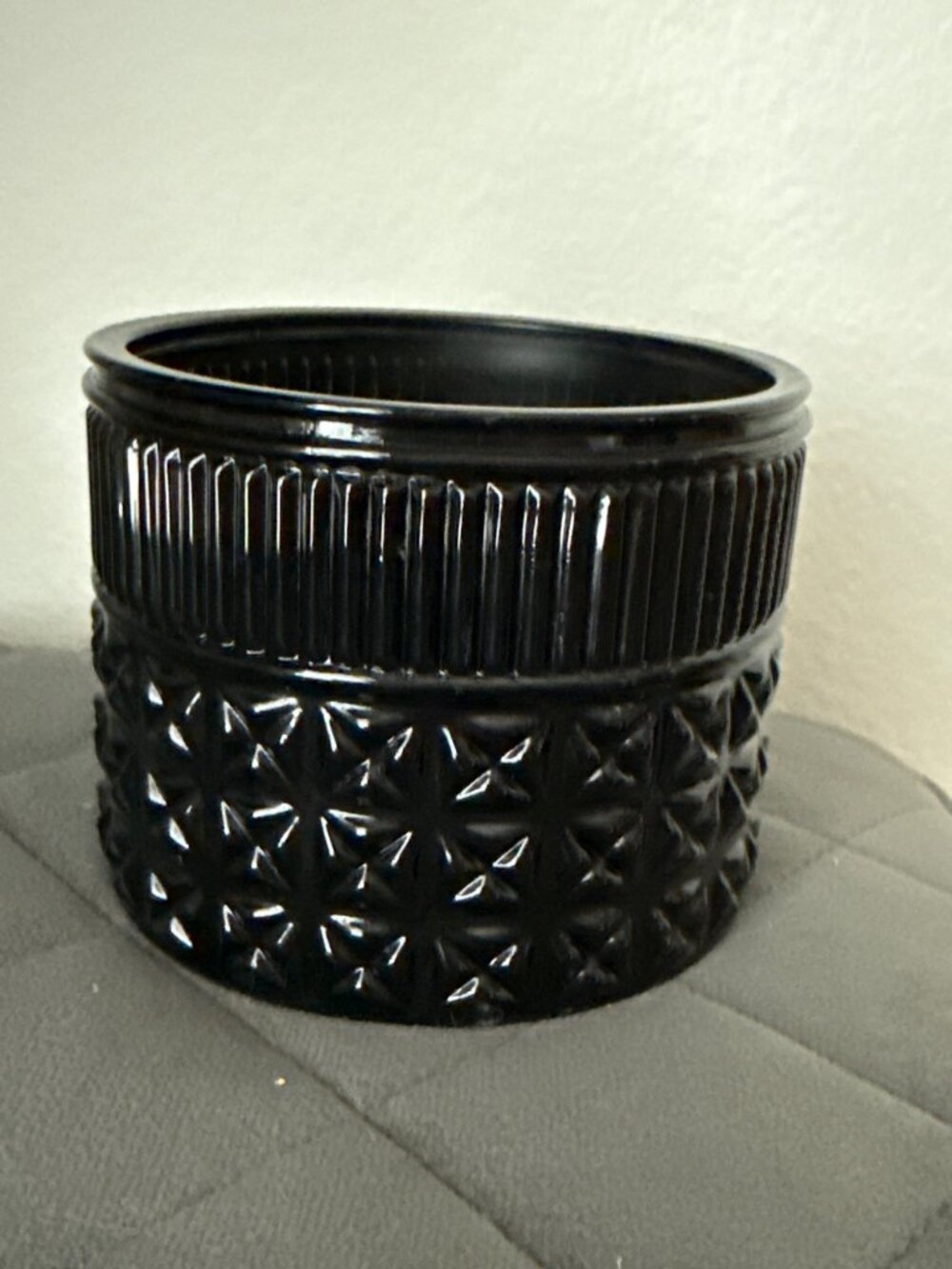 Black Onyx Colored Candle  Holder